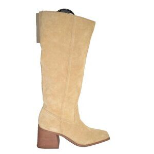 New! Vince Camuto Sangeti Knee High Boot Tortilla Tan Suede Size 10 M US DD497
